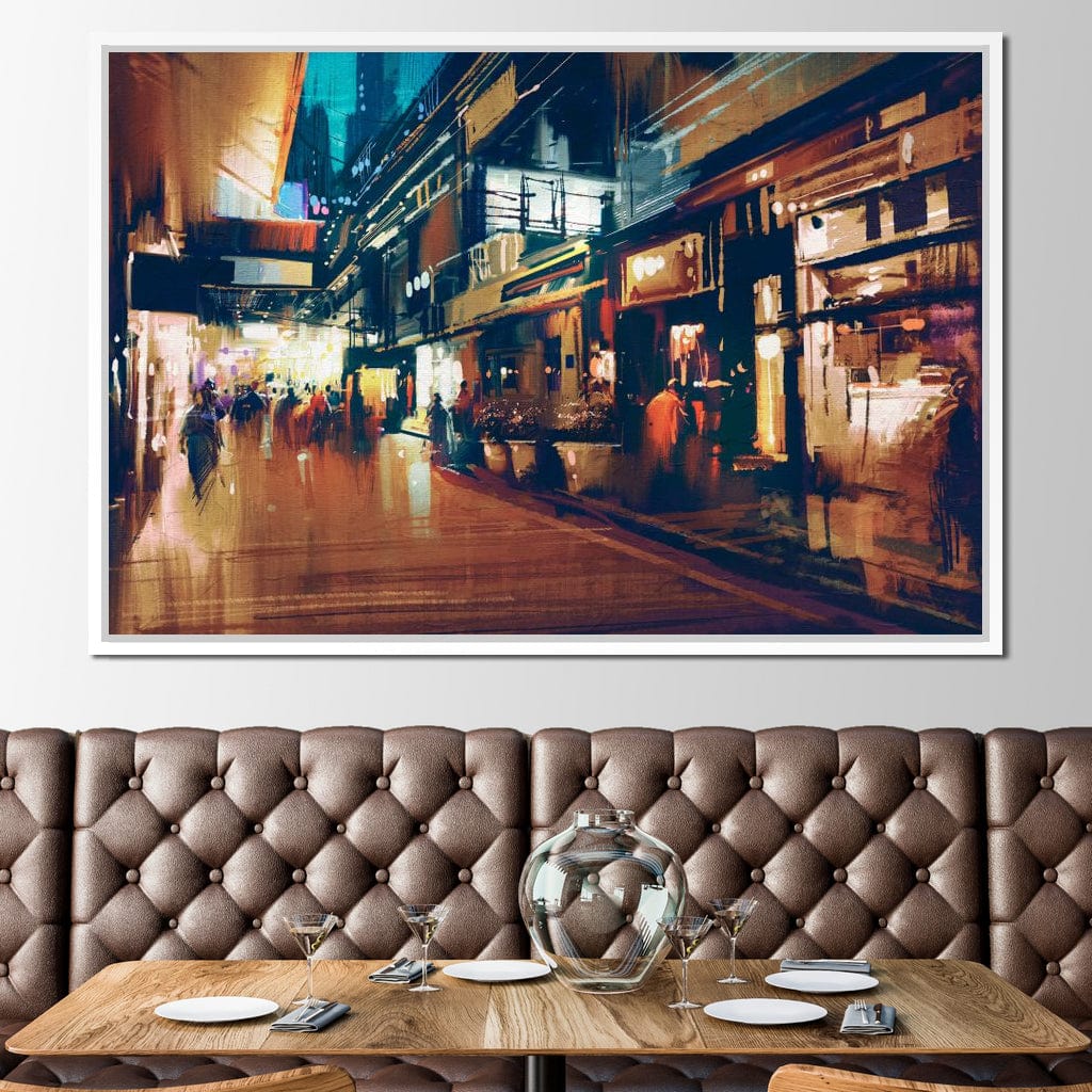 City Market Canvas Wall Art