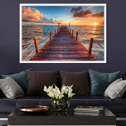 West Coast Sunset Canvas Wall Art