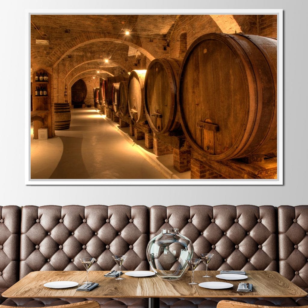 Wine Cellar in the Abbey Canvas Wall Art