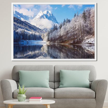 Winter in the Rockies Canvas Wall Art