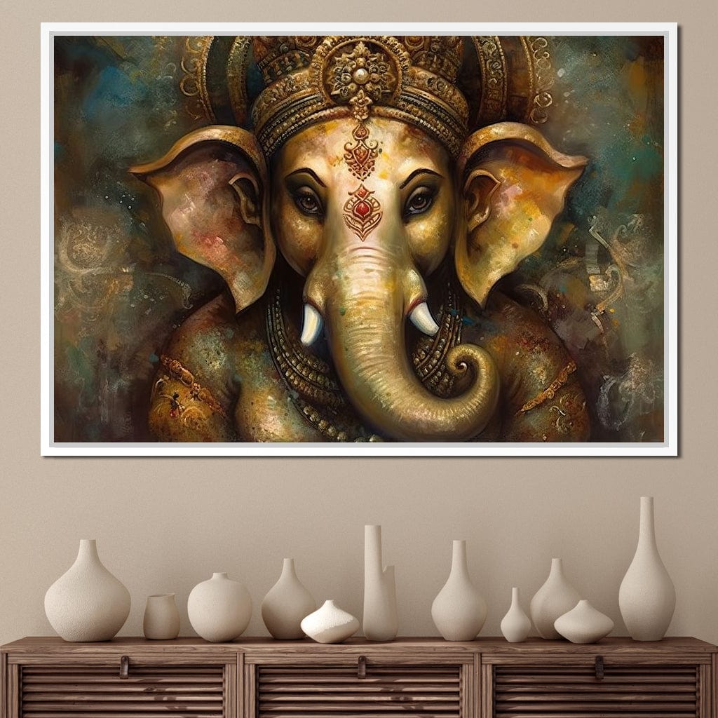 Ganesha's Intelligence Canvas Wall Art