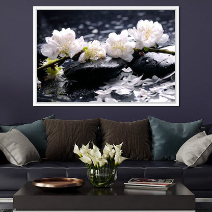 Spa Flowers Canvas Wall Art
