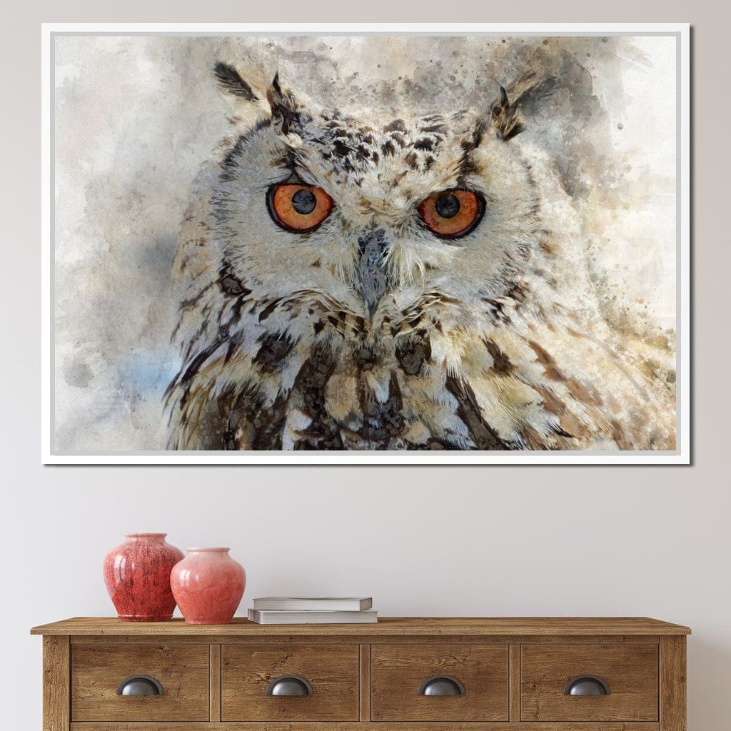 Eurasian Owl Canvas Wall Art