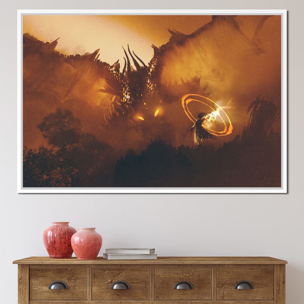 Epic Clash Canvas Wall Art