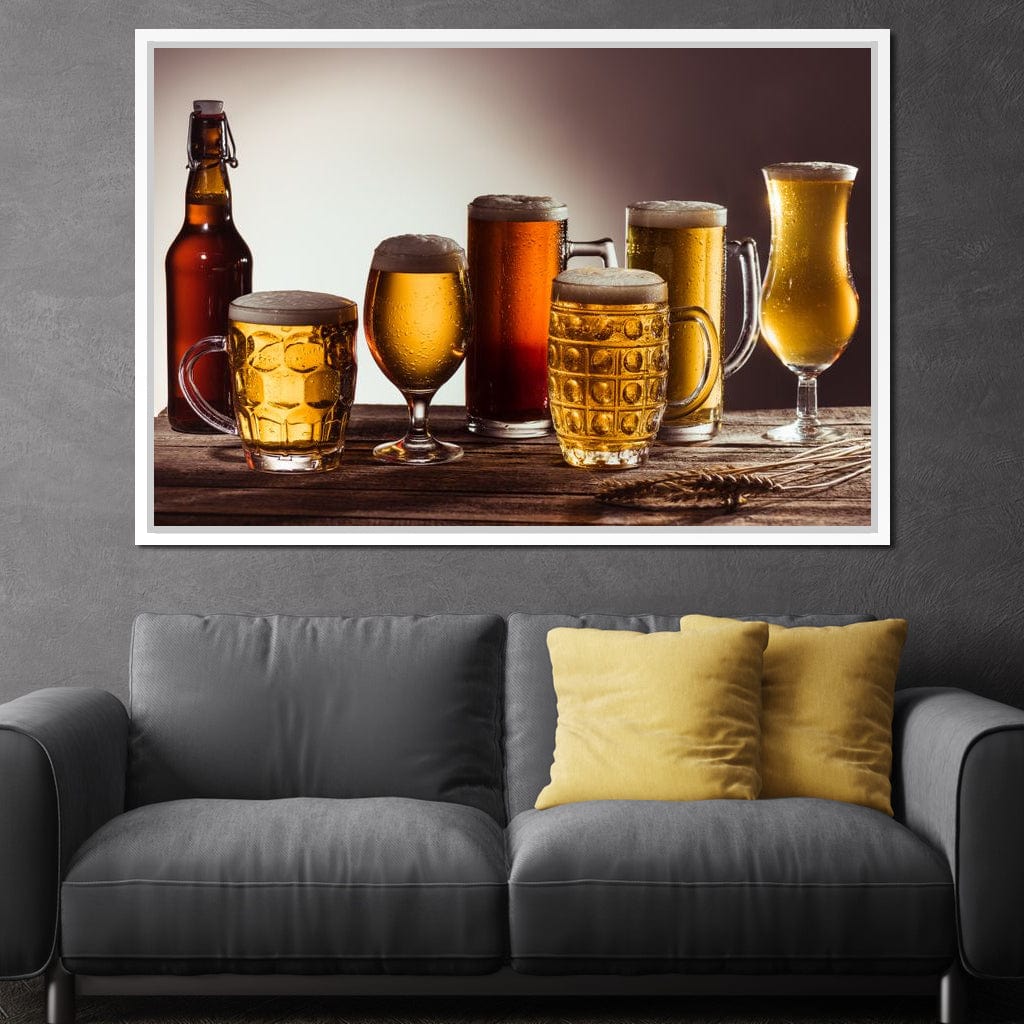 Beer Types Canvas Wall Art