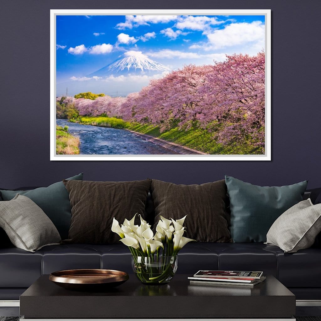 Cherry Blossoms in Japan Canvas Wall Art