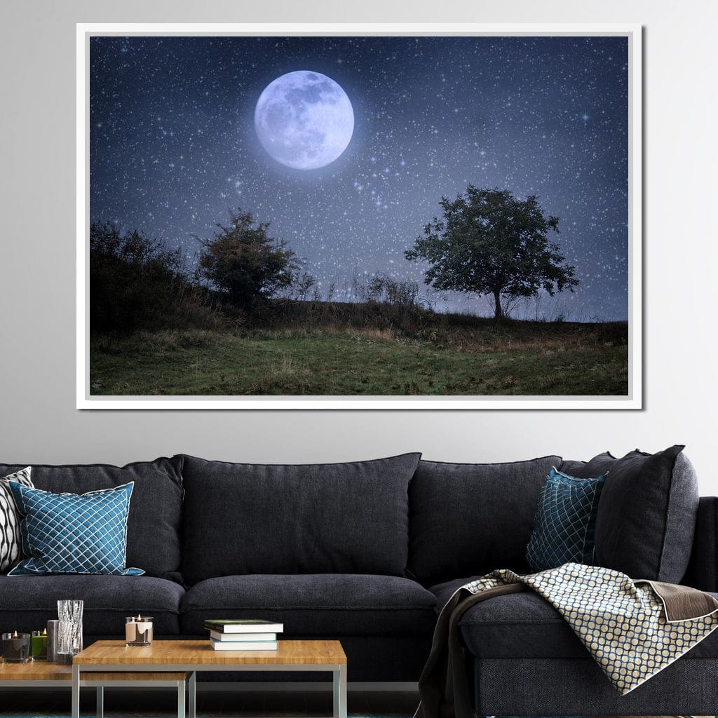 Beautiful Moonlight Canvas Wall Art