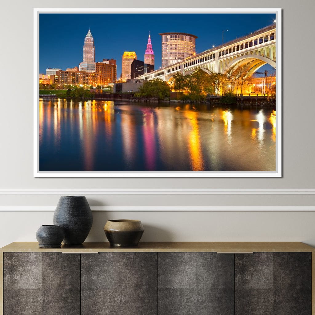 Cleveland Skyline Canvas Wall Art
