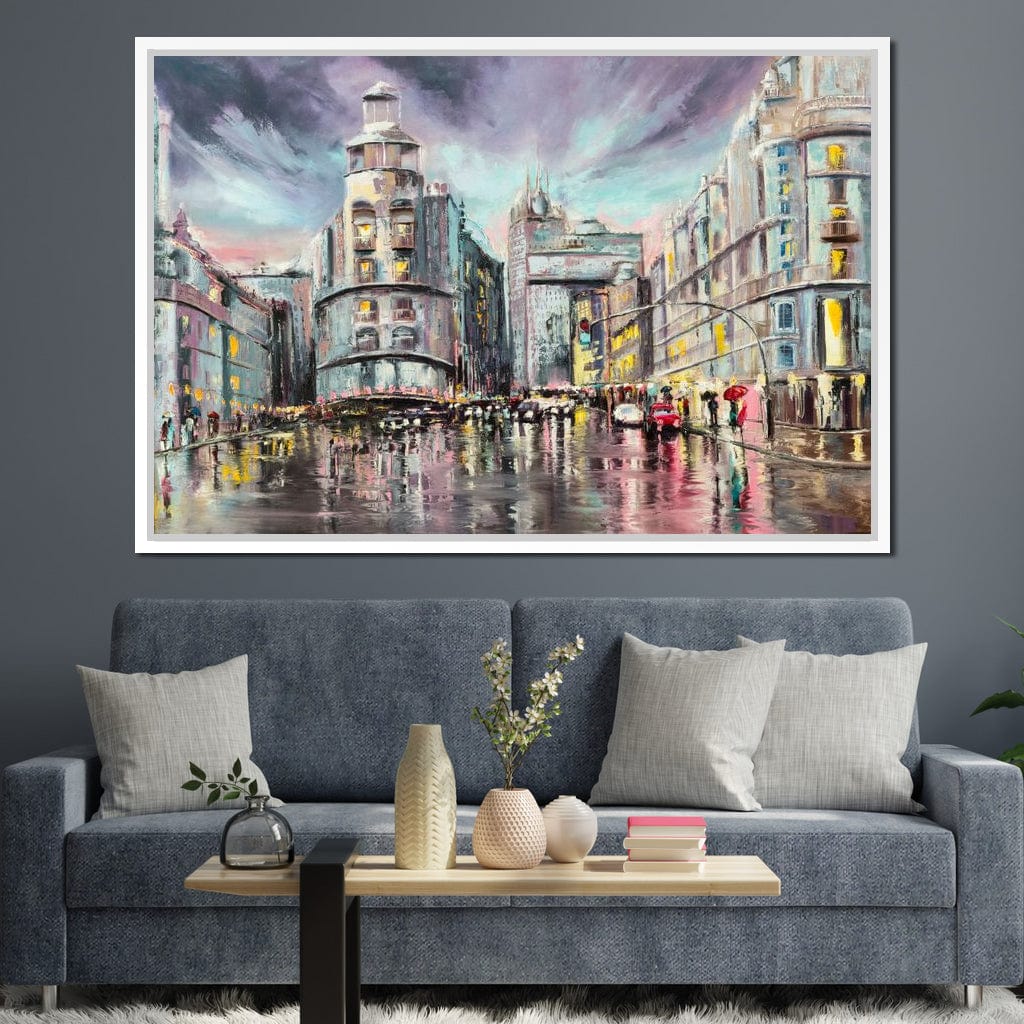 Avenue de Paris Canvas Wall Art