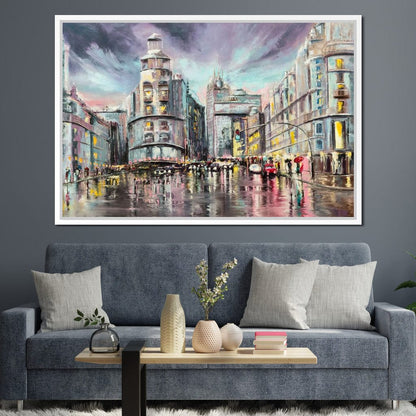 Avenue de Paris Canvas Wall Art