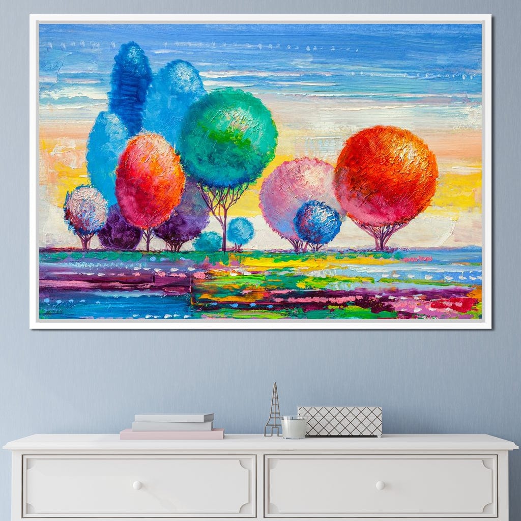Autumn Fantasy Forest Canvas Wall Art