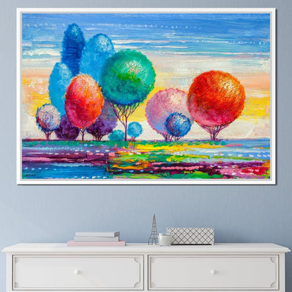 Autumn Fantasy Forest Canvas Wall Art