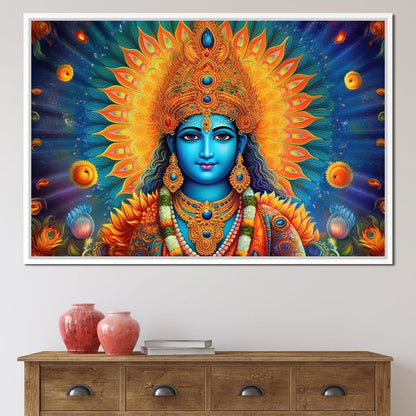 Vishnu's Aura Canvas Wall Art