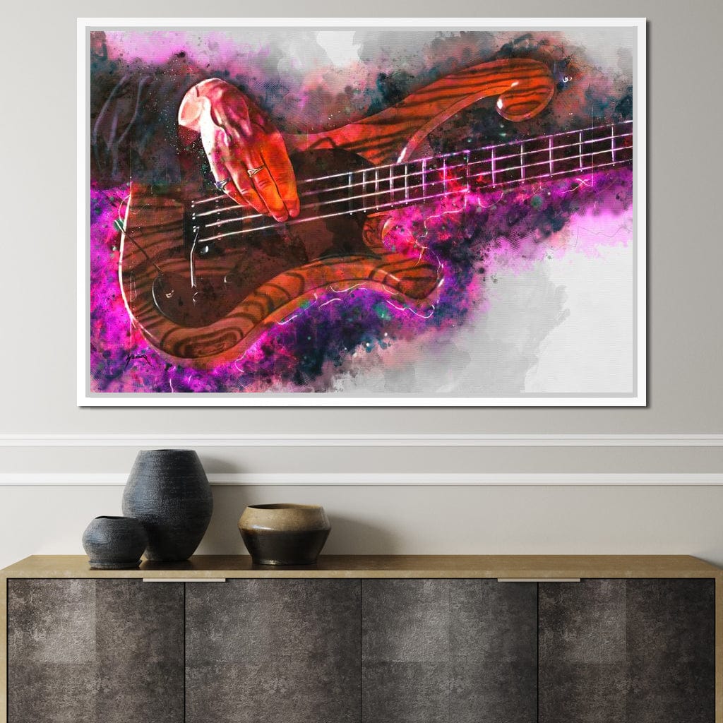 Les Claypool's Guitar Canvas Wall Art