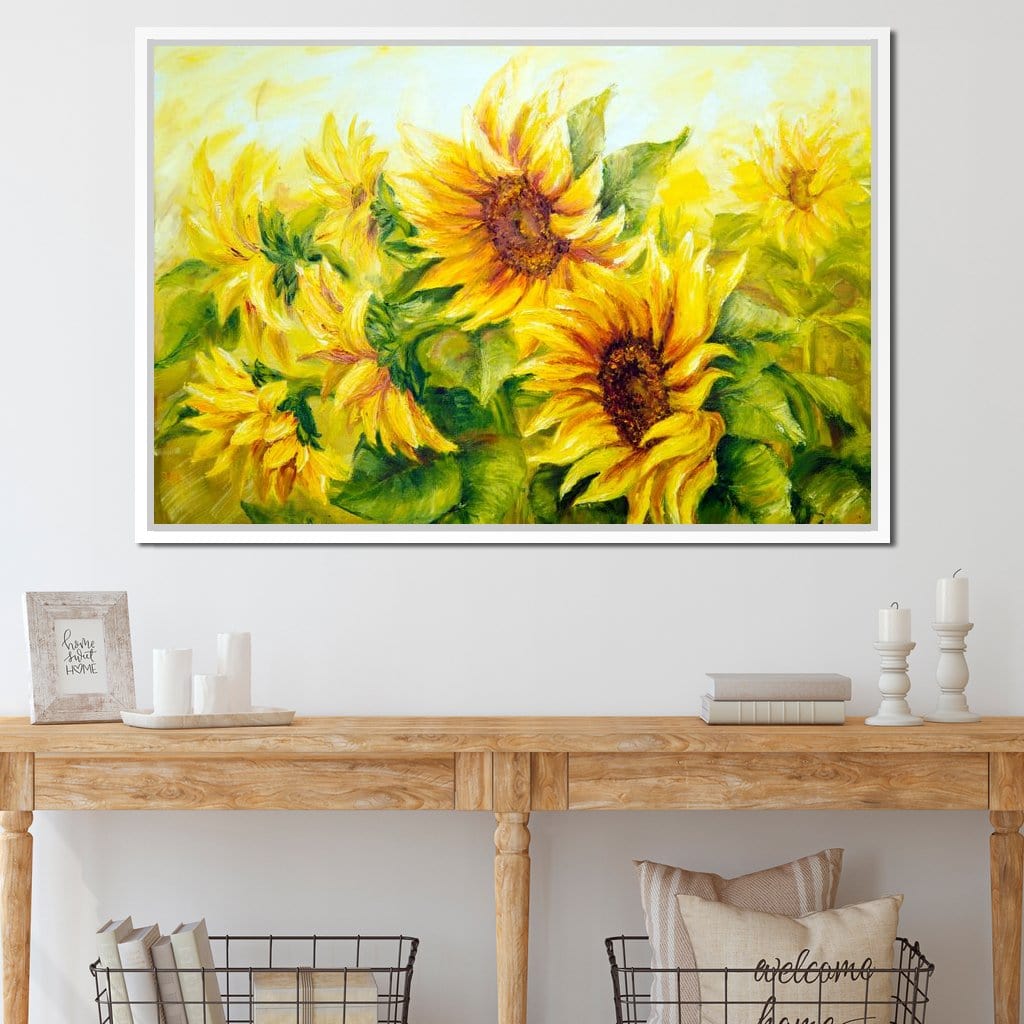 Beautiful Sunflowers Canvas Wall Art