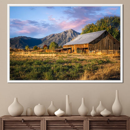 Sunrise at the Ranch Canvas Wall Art