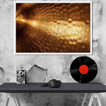 Golden Cymbal Canvas Wall Art