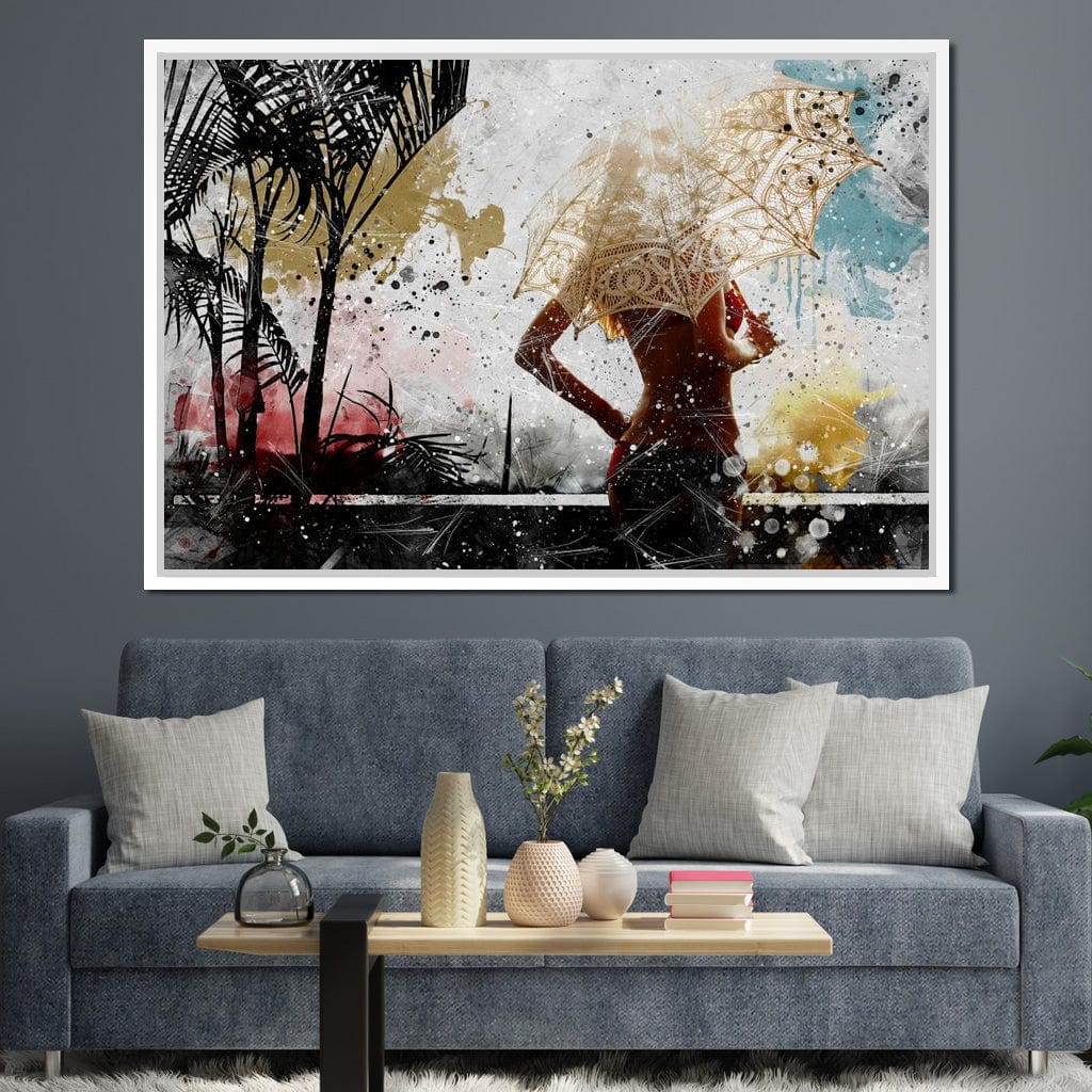 Tropical Summer Canvas Wall Art