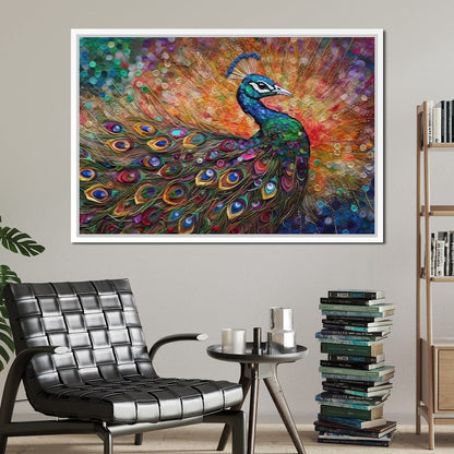 Peacock Fantasy Canvas Wall Art