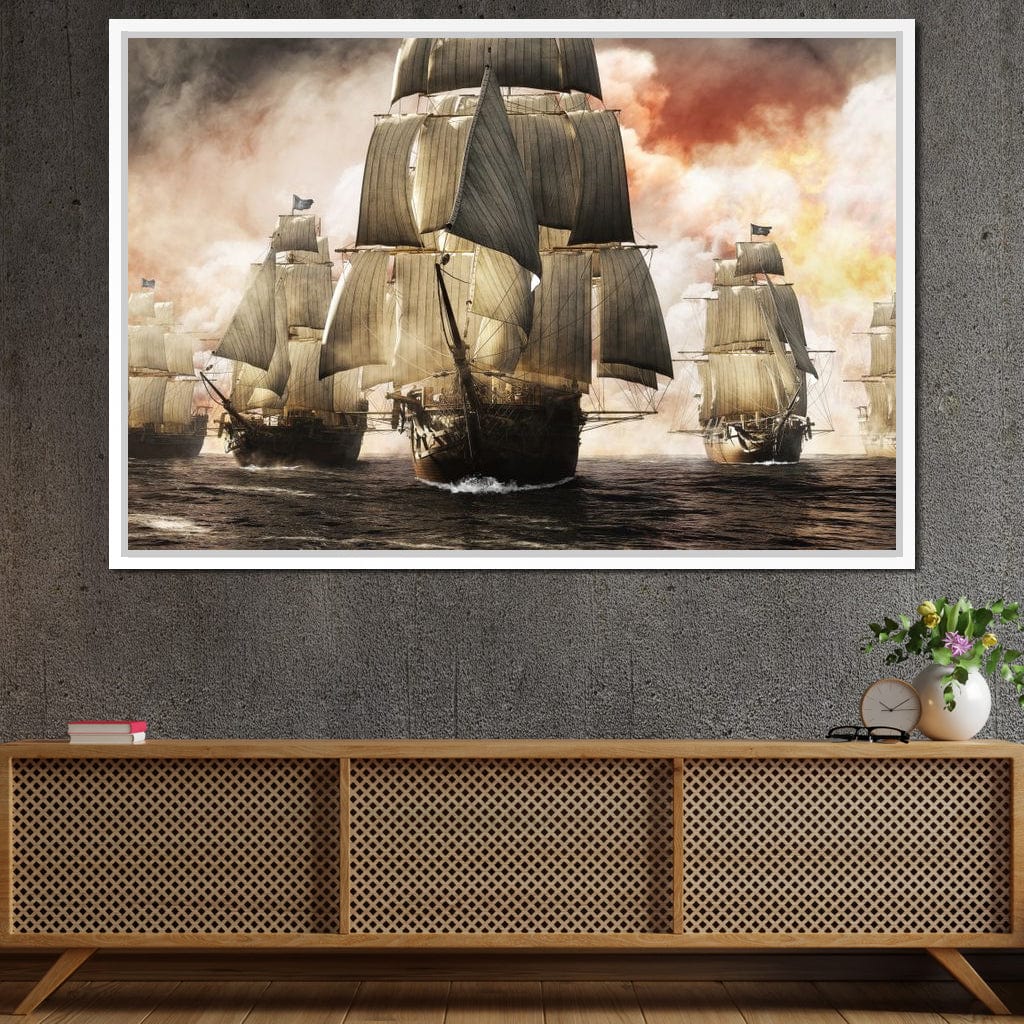 Pirate Fleet Canvas Wall Art