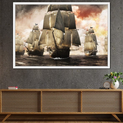 Pirate Fleet Canvas Wall Art