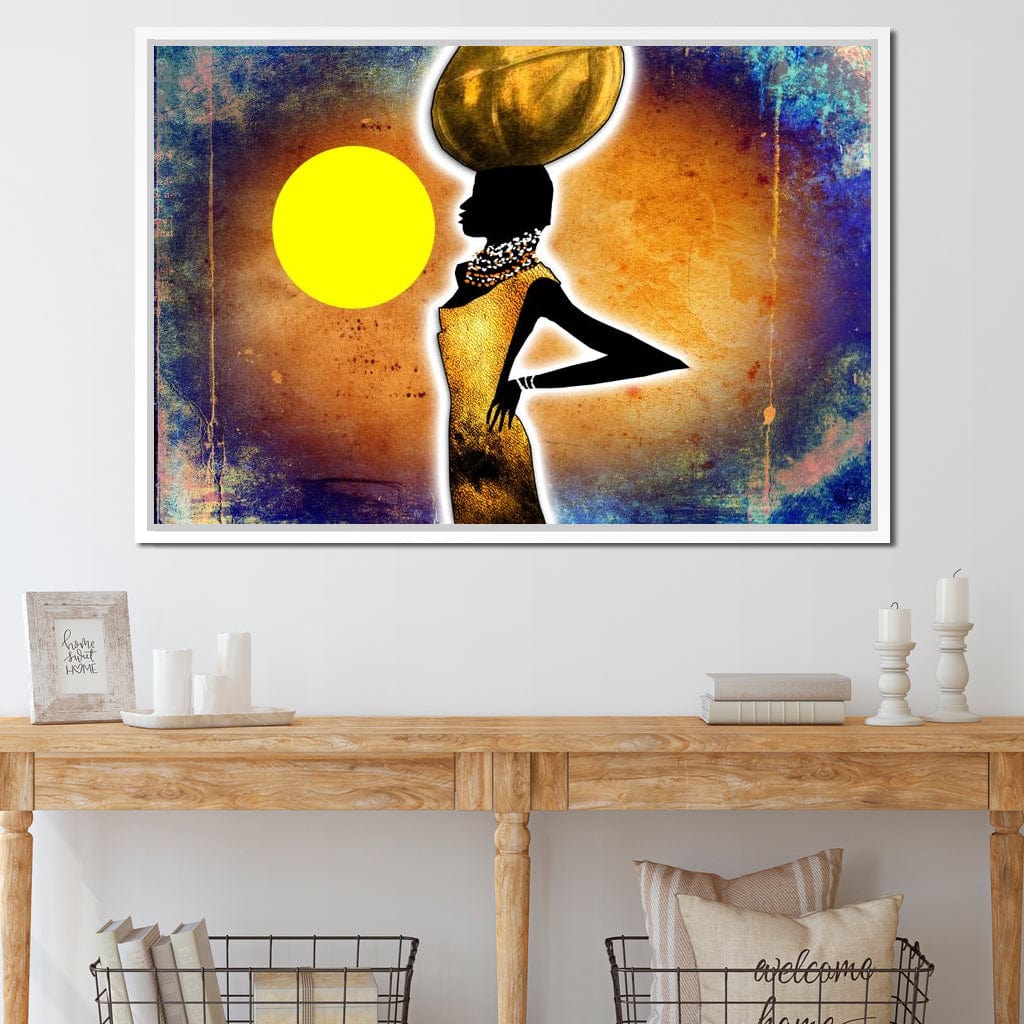 African Woman Canvas Wall Art