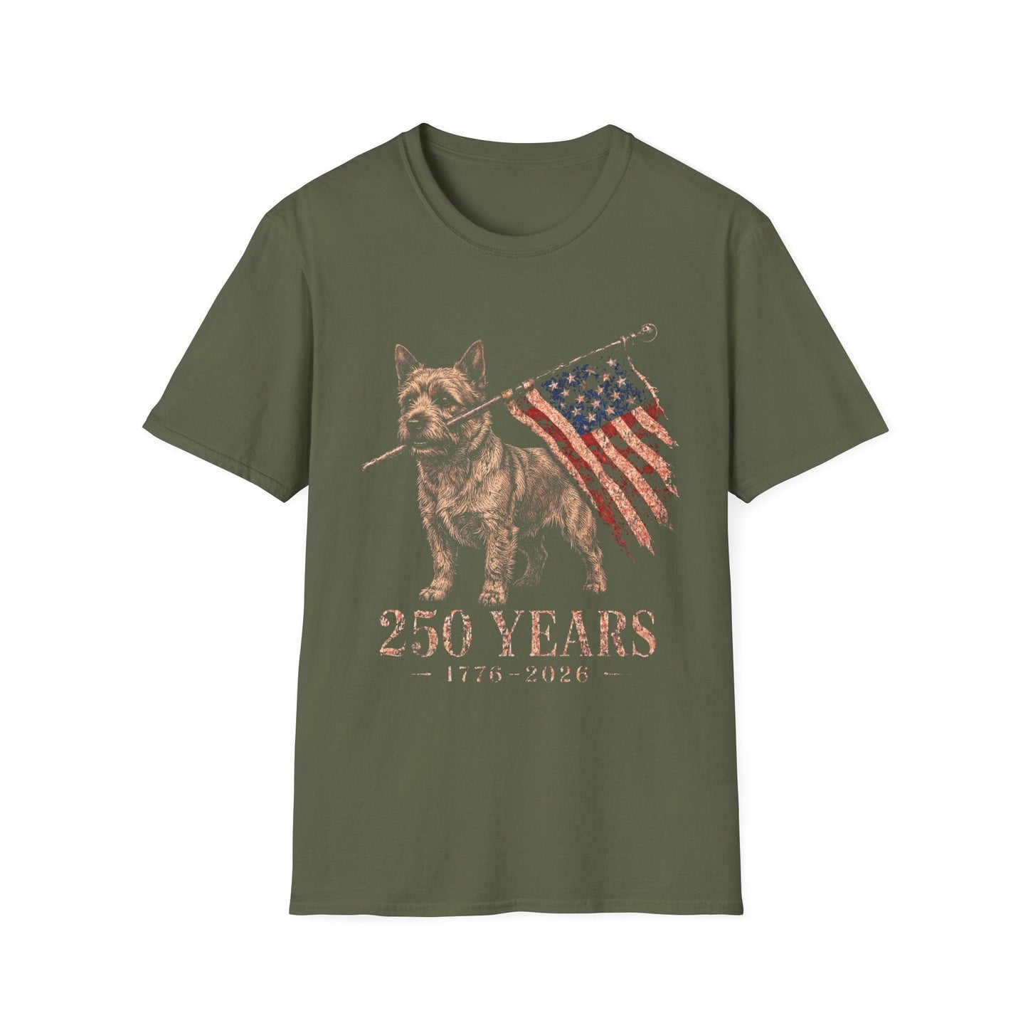 Norwich Terrier USA 250 Years Tee