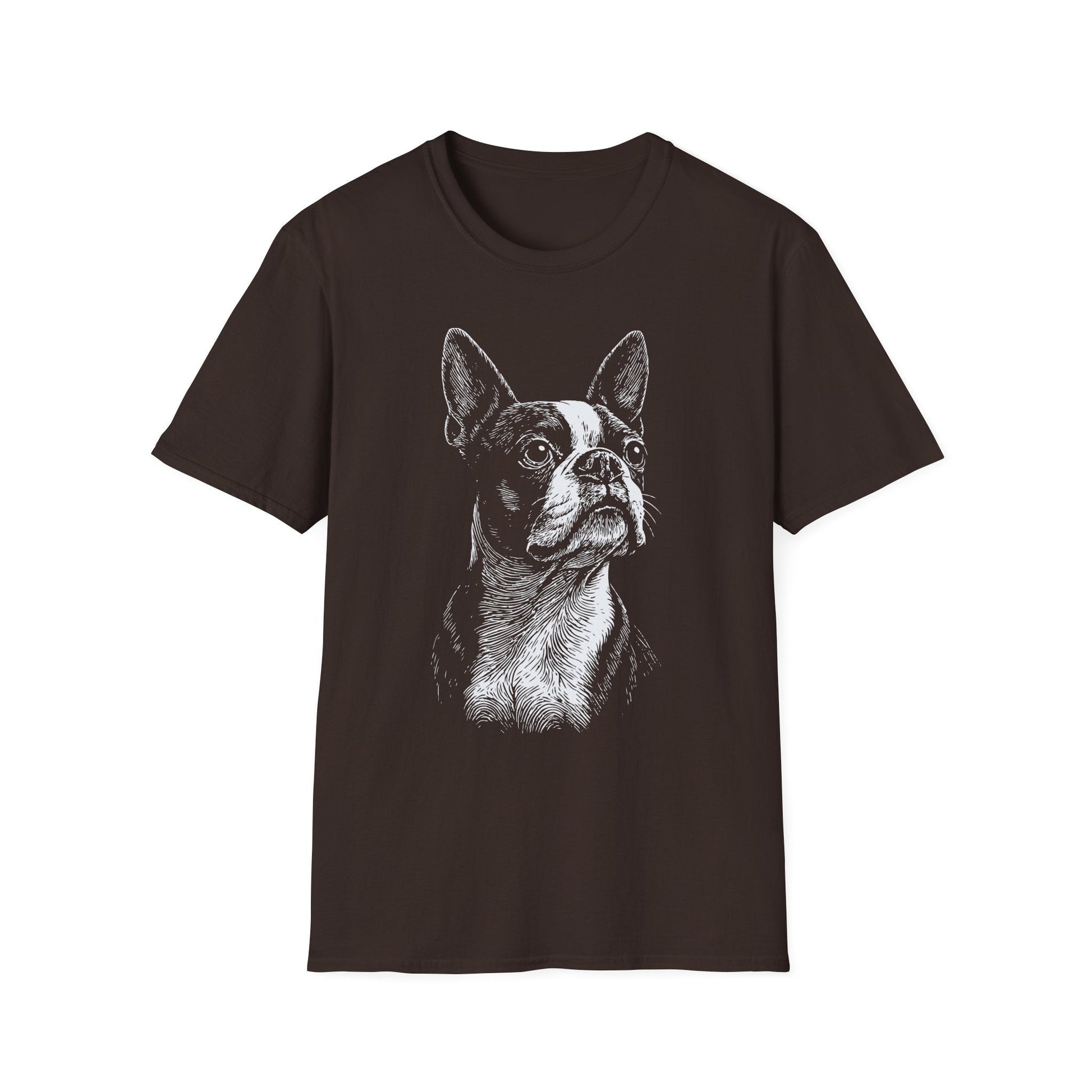Boston Terrier Line Print Tee