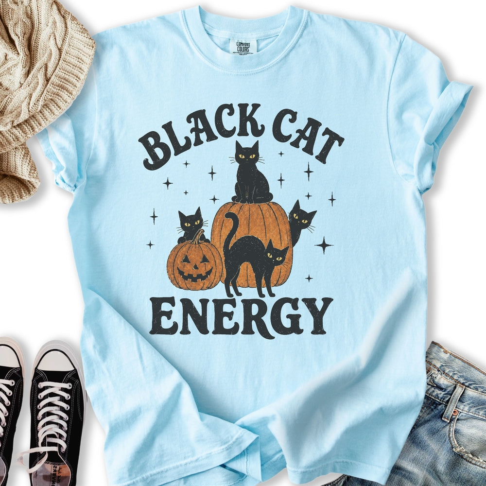 Black Cat Energy Relaxed Tee