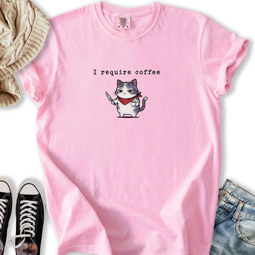 I Require Coffee Relaxed Tee