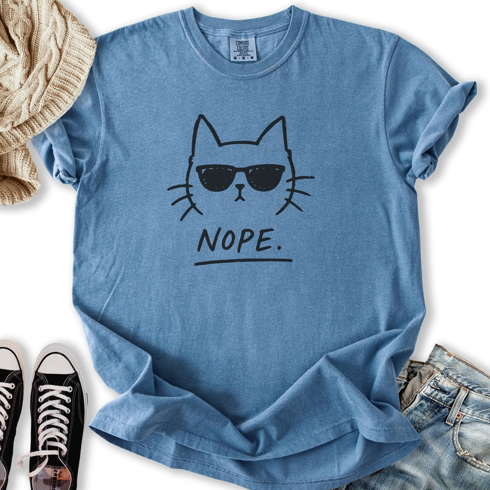 Nope Cat Relaxed Tee