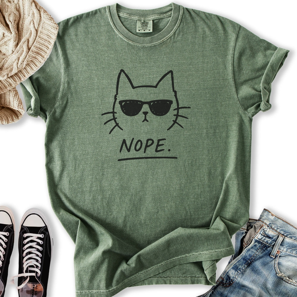 Nope Cat Relaxed Tee