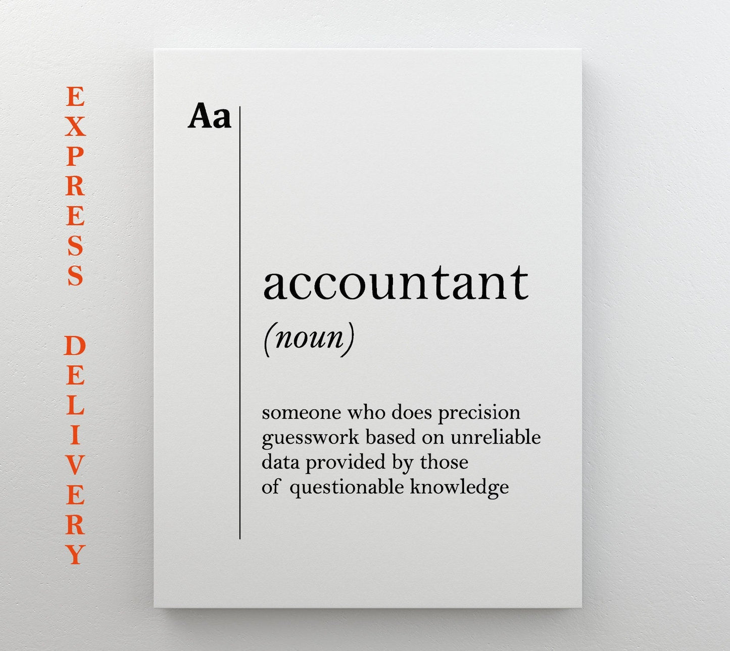 Accountant Canvas Print – Unique Accountant Poster | Professional Office Decor