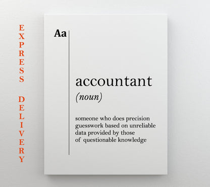 Accountant Canvas Print – Unique Accountant Poster | Professional Office Decor