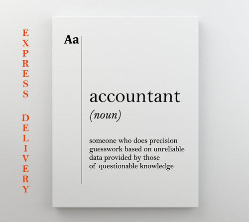 Accountant Canvas Print – Unique Accountant Poster | Professional Office Decor