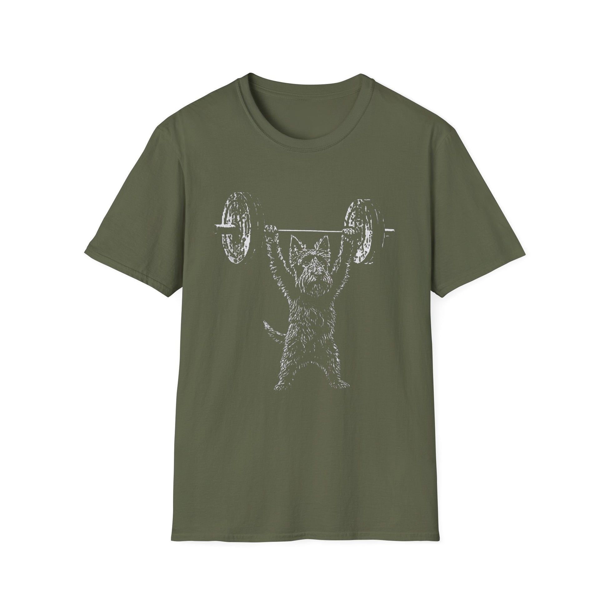 Scottie Terrier Powerlifting Tee