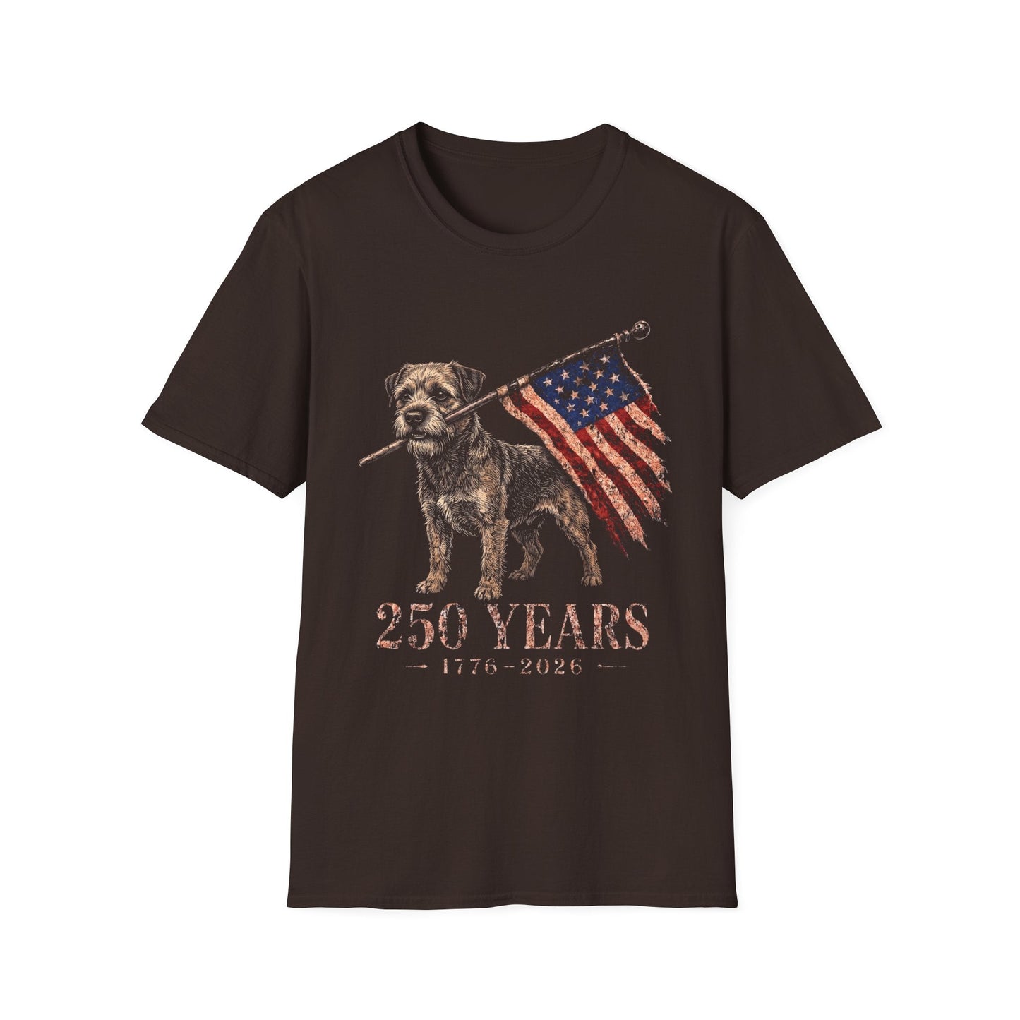 Border Terrier USA 250 Years Tee