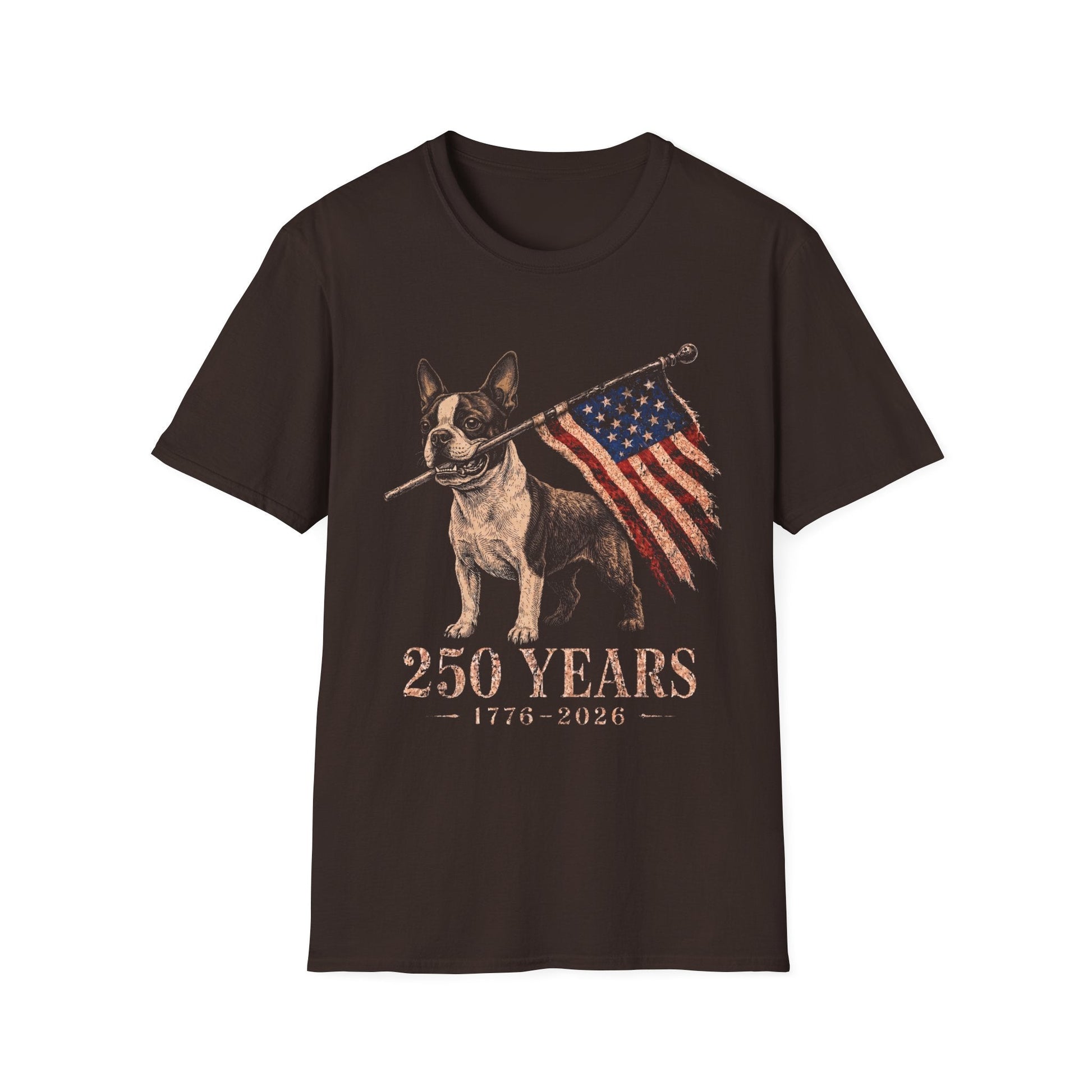Boston Terrier USA 250 Years Tee