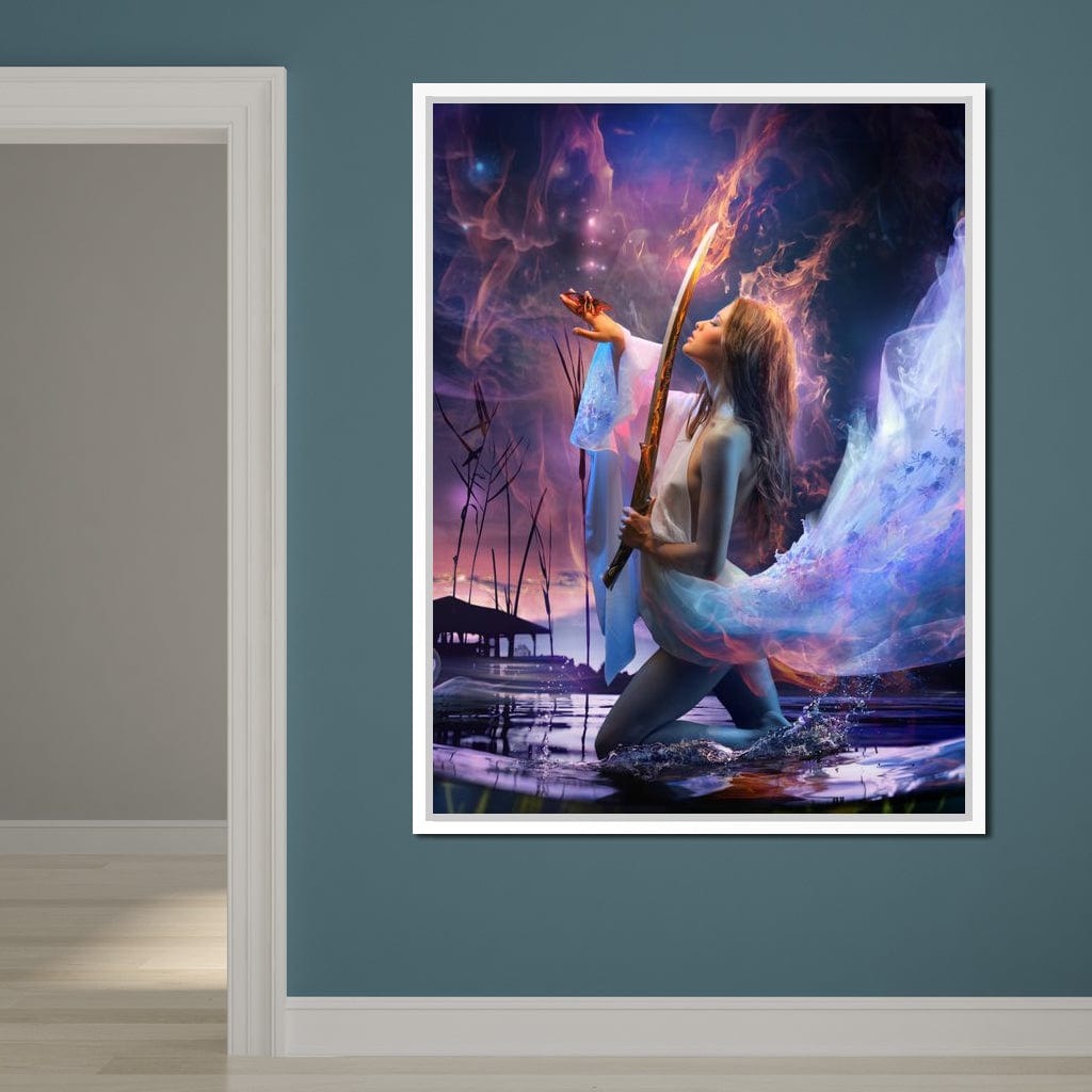 Fire Sword Canvas Wall Art