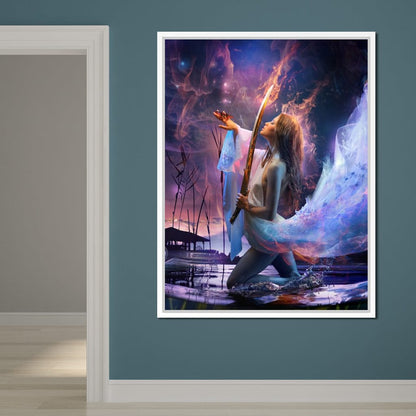 Fire Sword Canvas Wall Art