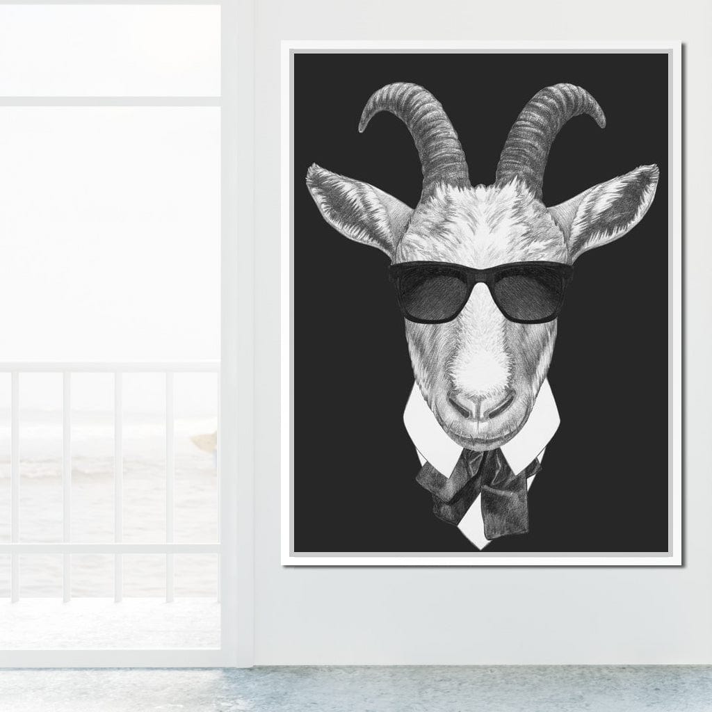 Dressed Up Goat Canvas Wall Art