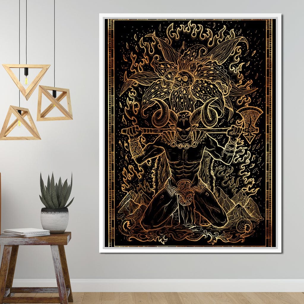 Zodiac sign Aries Canvas Wall Art