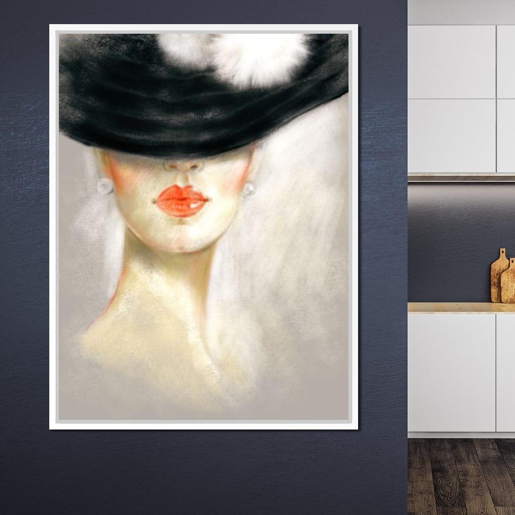 Chic Portrait Canvas Wall Art