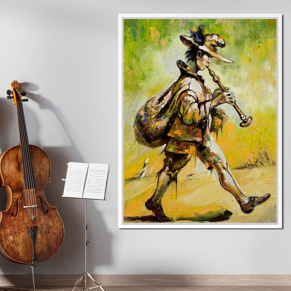 Wandering Troubadour Canvas Wall Art