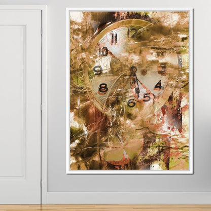 Psychedelic Clock Canvas Wall Art
