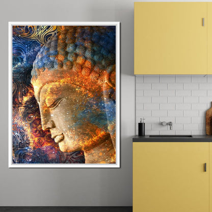 Buddha's Profile Canvas Wall Art