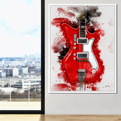 Jack White's Guitar Canvas Wall Art