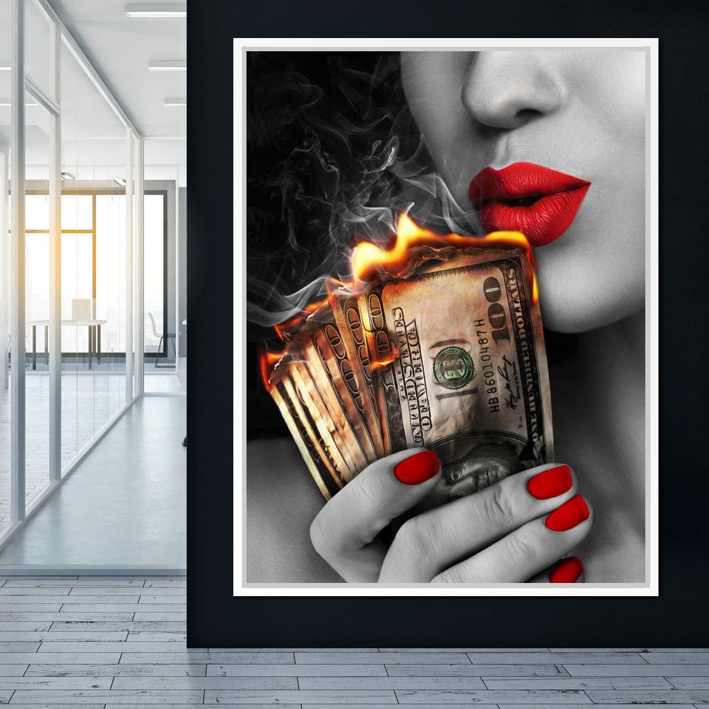 Flame Kissed Canvas Wall Art