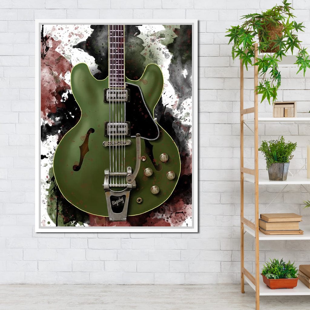 Chris Cornell's Electric Guitar Canvas Wall Art