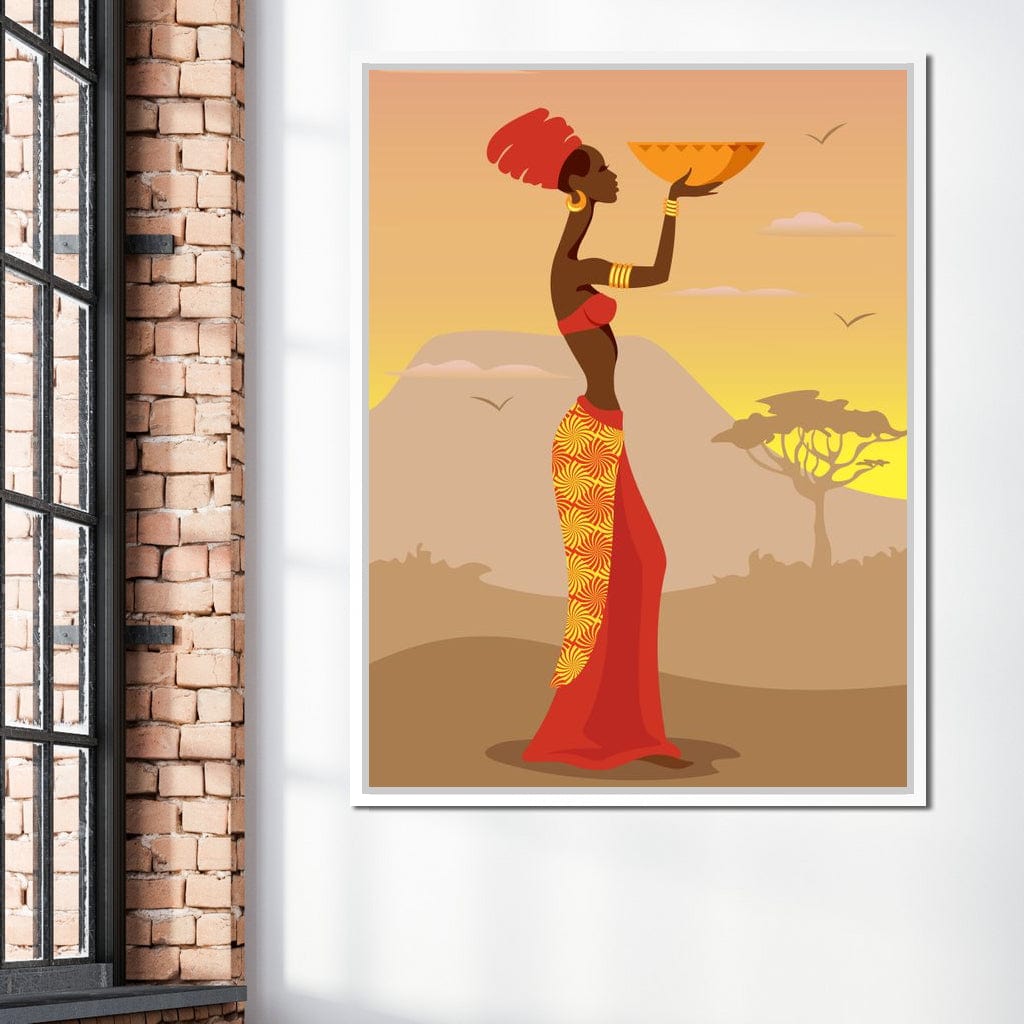 African Offering Canvas Wall Art